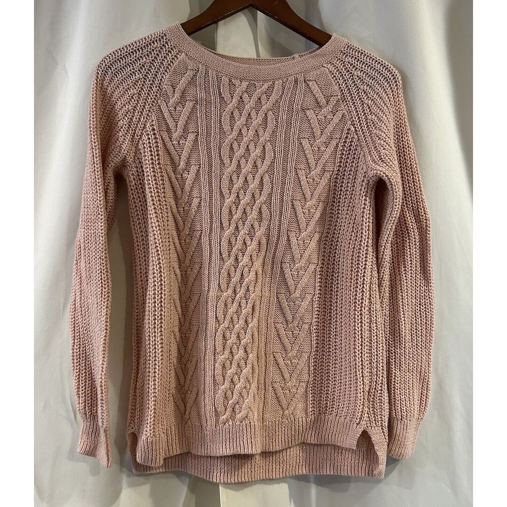 Faded Glory Pink Knit Sweater‎ Size Medium 8/10